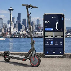 Electric Scooter for Adults – 19 MPH Top Speed, 350W Motor, Foldable Commuter Scooter with App Control, Seat and Bag
