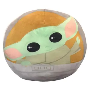 Star Wars The Mandalorian Child Carriage Squishy Travel Cloud Pillow