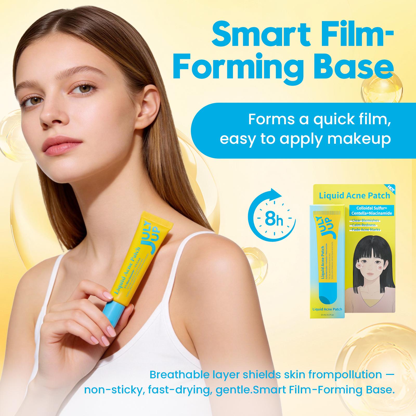 Invisible Liquid Pimple Patch | Fast-Acting Acne Spot Treatment | Calming Sulfur & Niacinamide Gel