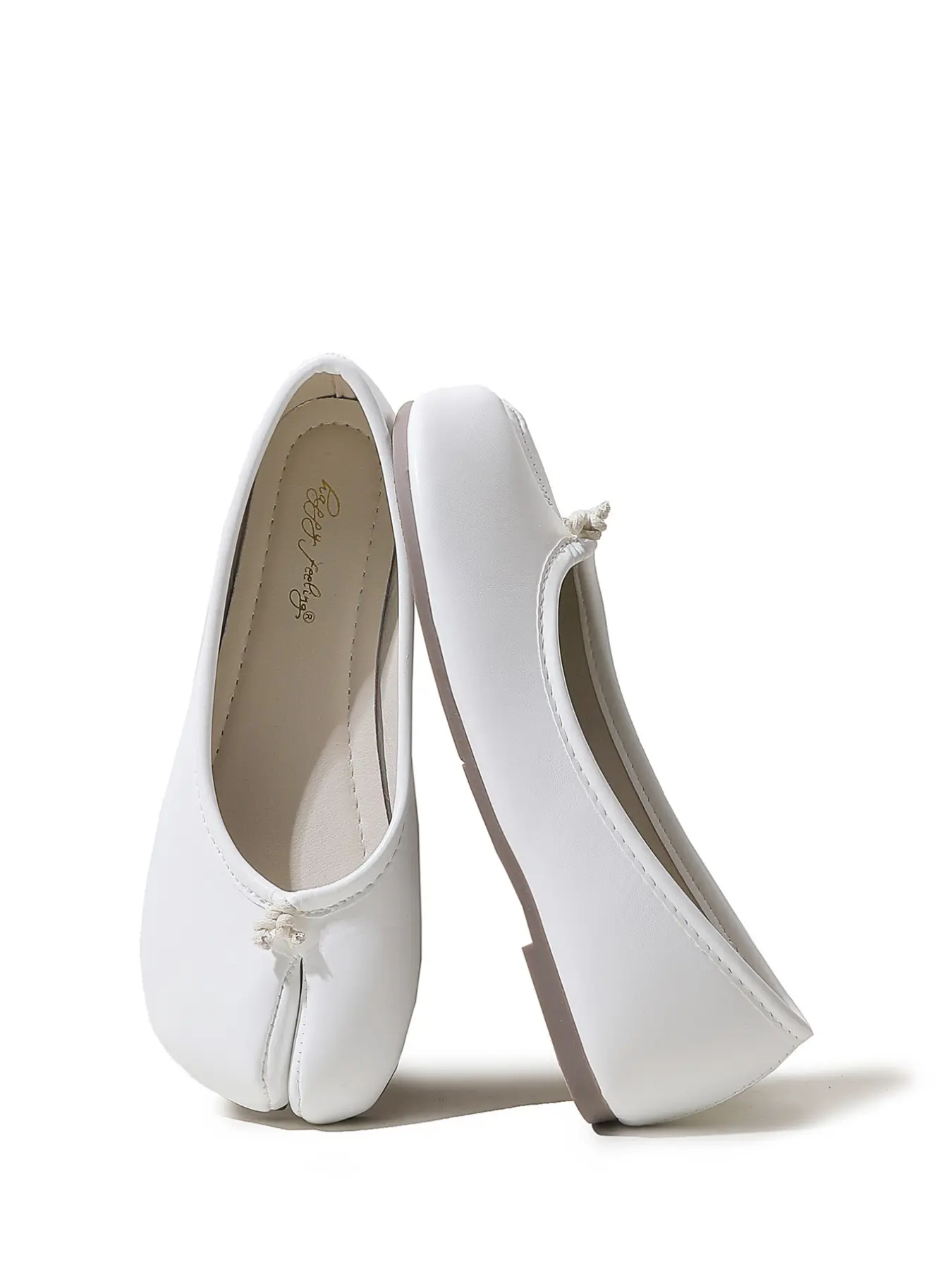 Mary Jane Tibi Toe Separated Shoes for Women, New Chunky Heel Fashion Classy Simple Retro Pig Foot Ballet Flats, Casual Flats, Walking Shoes, Size 26, Balletcore Flats, Footwear