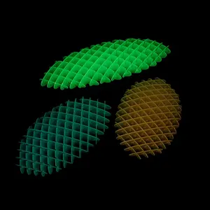 3 1/2" Glow-in-the-Dark Plastic Expanding Fidget Worms - 6 Pc.