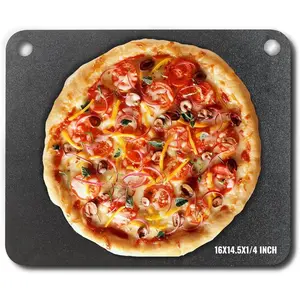 VEVOR Pizza Steel, 16x 14.5x 1/4 Pizza Steel Plate for Oven, Pre - Seasoned Carbon Steel Pizza Baking Stone with 20X Higher Conductivity, Heavy Duty Pizza Pan for Outdoor Grill, Indoor OvenVEVOR Super Brand Day