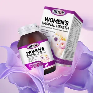 DHOP Women’s Cranberry Vaginal Probiotic Capsules, 1500 Billion CFU Probiotic Blend, Feminine Intimate Wellness, Regulate Vaginal Flora & Endocrine, 60 Count Dietary Supplement