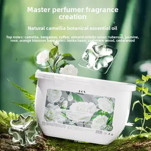 35 Count Camellia Scent Laundry Detergent Beads 3 in 1 Multi - Action Home Laundry Cleaner Long - Lasting Fragrance Pods