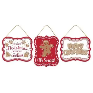 GINGERBREAD SIGN - MULTIPLE DESIGNS