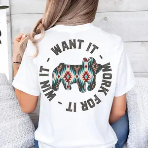 Win It Pig Show Tee For Stock Show Mom & Pig Breeder - Fashionable Pig Show Girl Shirt