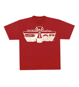 HELLSTAR STUDIOS JESUS EMBLEM T-SHIRT BLOOD RED