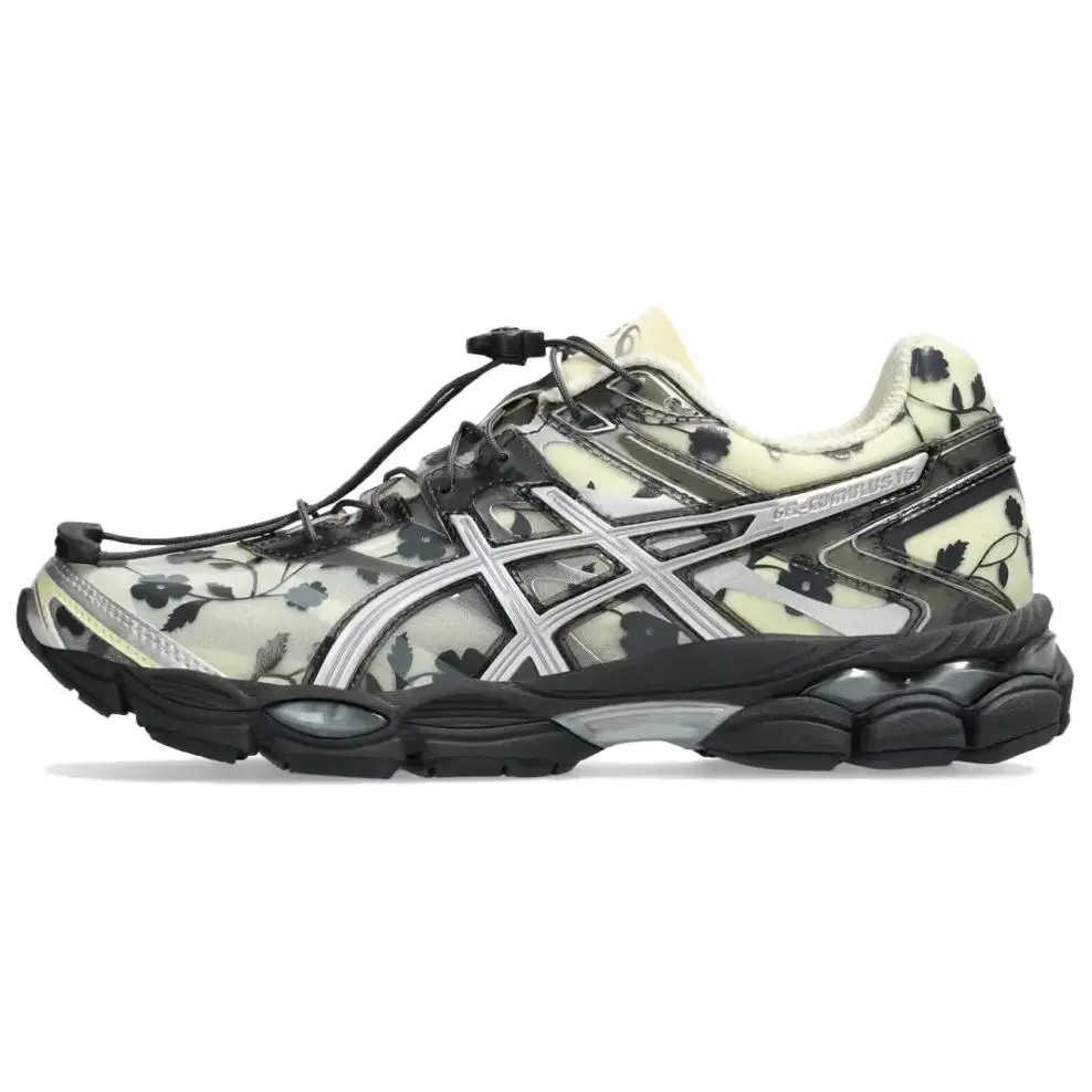 ASICS GEL Cumulus 16 Low Top Running Shoes Unisex Beige Black Versatile 1203A762-750