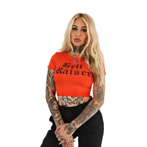 Hell Raiser Orange Crop Top