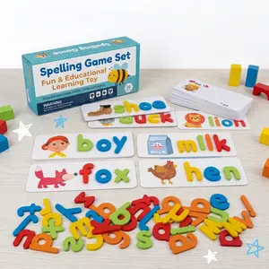 Montessori CVC Word Builders Phonics Toys - Screen-Free Spelling Game, Kindergarten Readiness Learning Activities, Party Gifts for 3-6 Year Olds Summervibes