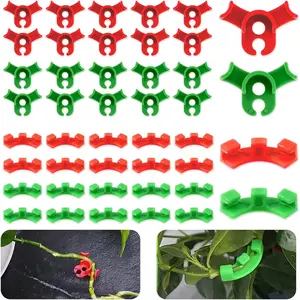 40Pcs Plant Training Clips, Plastic Plant Clips for Climbing Plants, Adjustable Lst Clips for Low Plants Bending Clips, Plant Climbing Wall Clips for Plant Gardening Trellis Growth