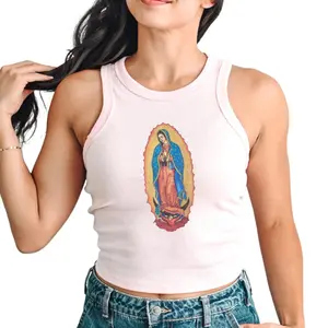 Lady Guadalupe Micro Rib Racer Tank Casual Fitted Womenswear