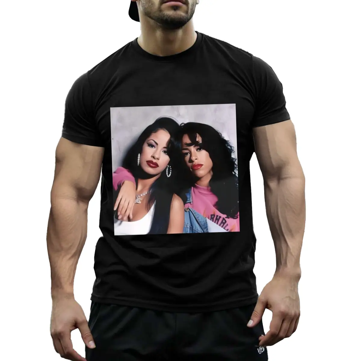 Vintage Selena Aaliyah Graphic T-Shirt - Retro 90s Hip Hop Music Tee for Women - Classic Unisex Streetwear Casual Top for Her Gift,dbz,