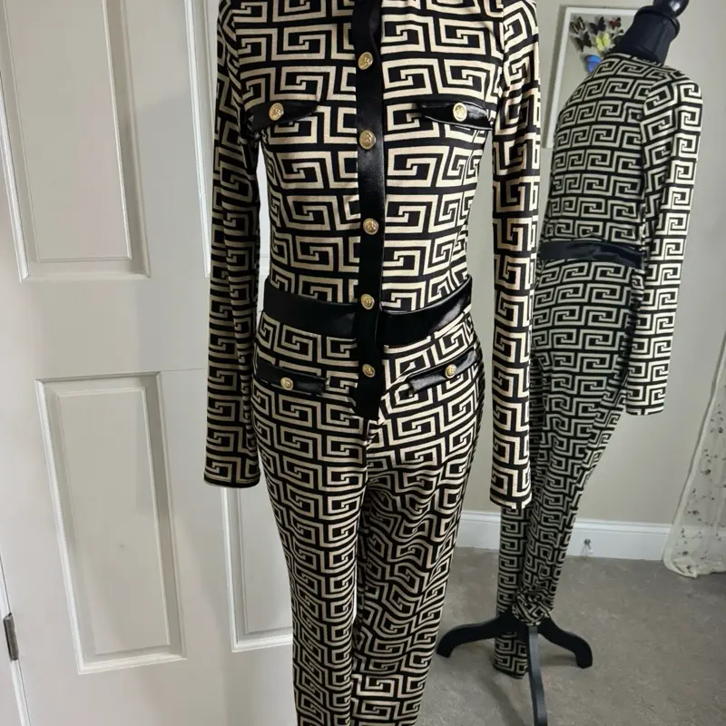 Old Money Black & Gold Jumpsuit