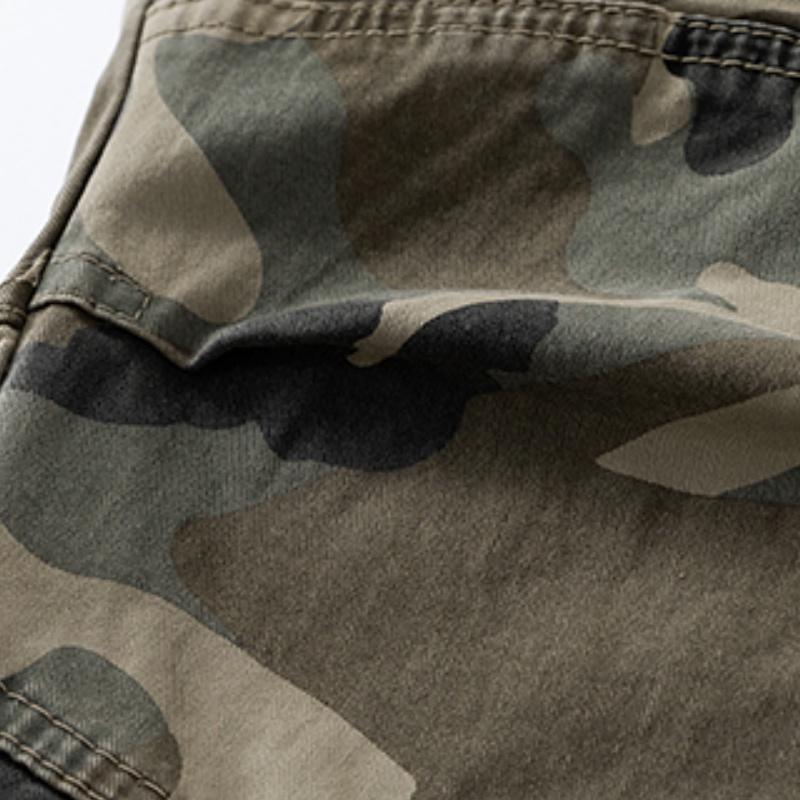 Clean Gent Men&rsquo;s Summer Lightweight Camouflage Cargo Pants, Jogger Style, Durable and Breathable Cotton Fabric, Camouflage Pattern Design, Suitable for Work