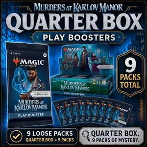MTG Murders at Karlov Manor Play Boosters - 9 Loose Packs - 1/4 QUARTER Box MKM