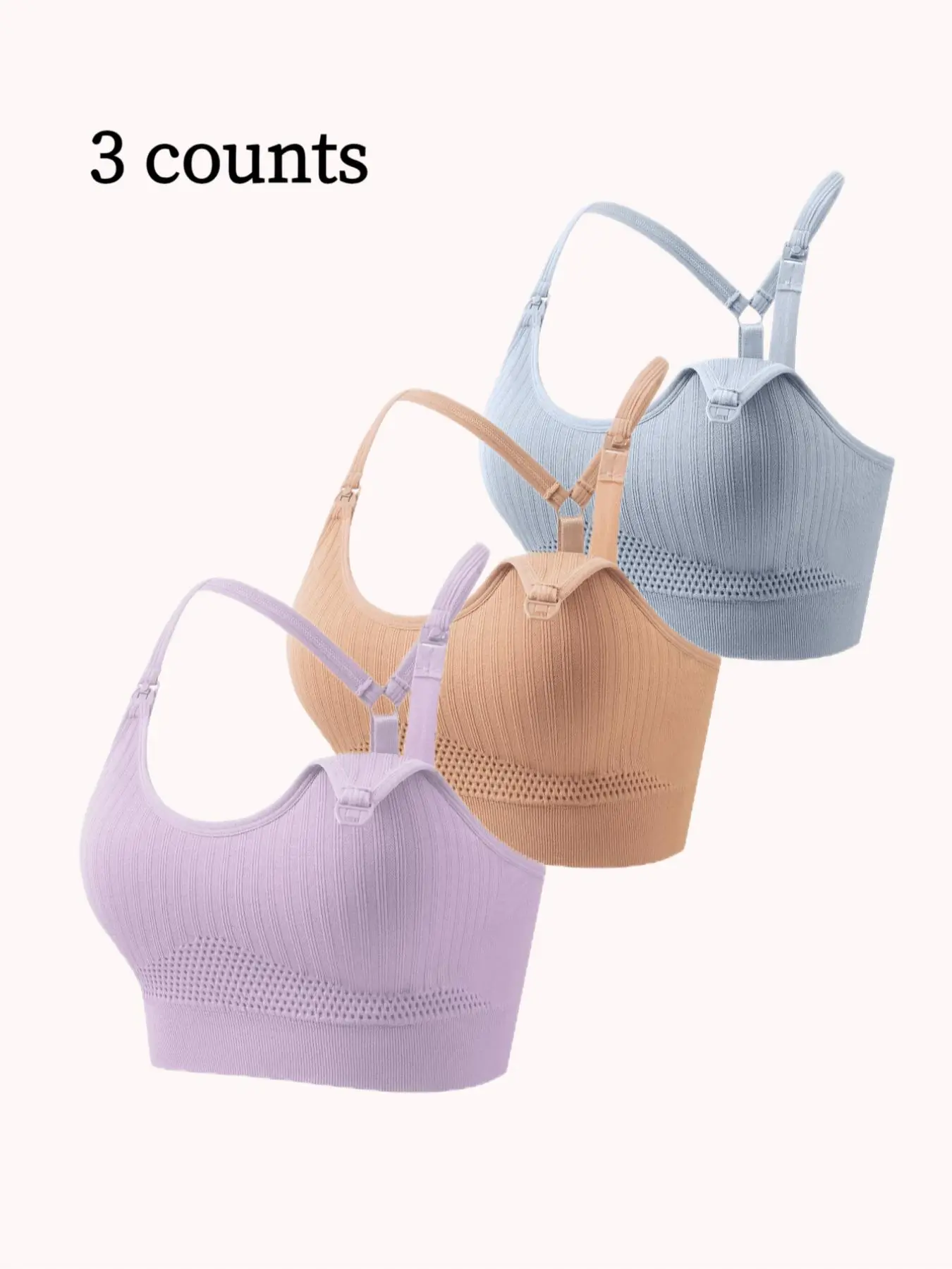 Maternity Solid Color Breathable Removable Chest Pad Wireless Nursing Bra, Soft Supportive Maternity Bra, Maternity Lingerie for All Seasons, Pregnancy Maternity Bra Maternity Solid Color Breathable Removable Chest Pad Wireless Nursing Bra, Soft Supportive Maternity Bra, Maternity Lingerie for All Seasons, Pregnancy Maternity Bra