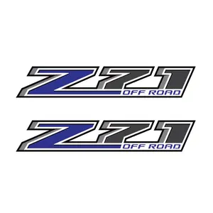 Z71 Offroad Truck Decals Bedside Stickers  / Blue