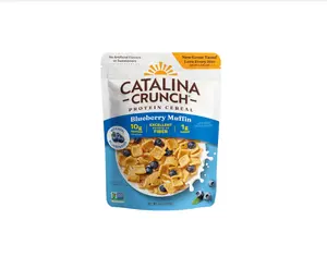 Catalina Crunch Protein Cereal - Breakfast Cereal with 10g of Protein, No Added Sugar - Gluten Free, Keto Friendly - Blueberry Muffin - 8 oz. Bag (Pack of 1)