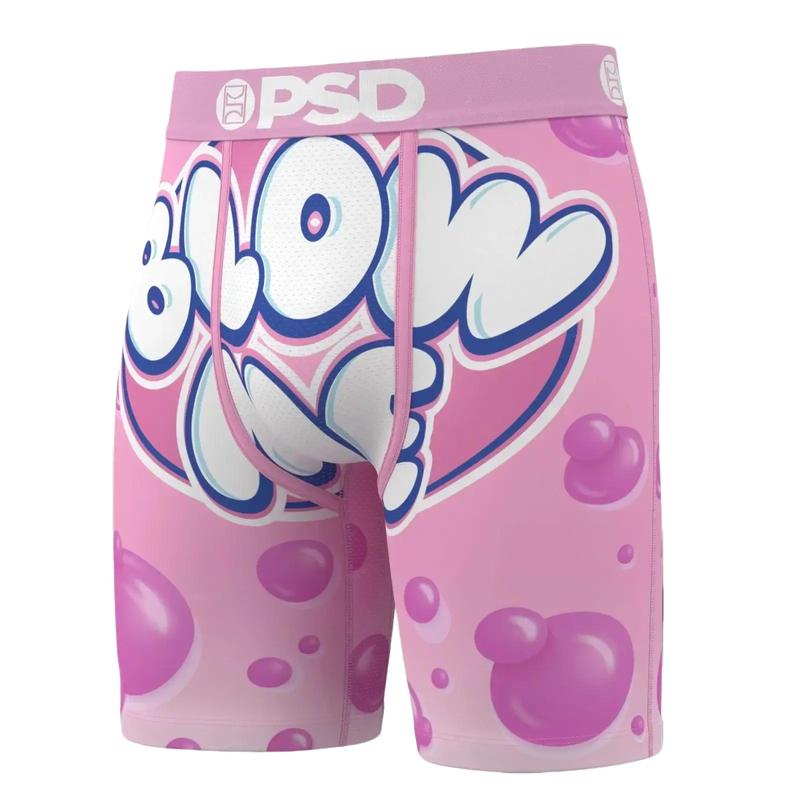 PSD Men's Blow Me Boxer Brief - Standard Length 7 Inch Inseam, Soft and Breathable Poly Blend Fabric