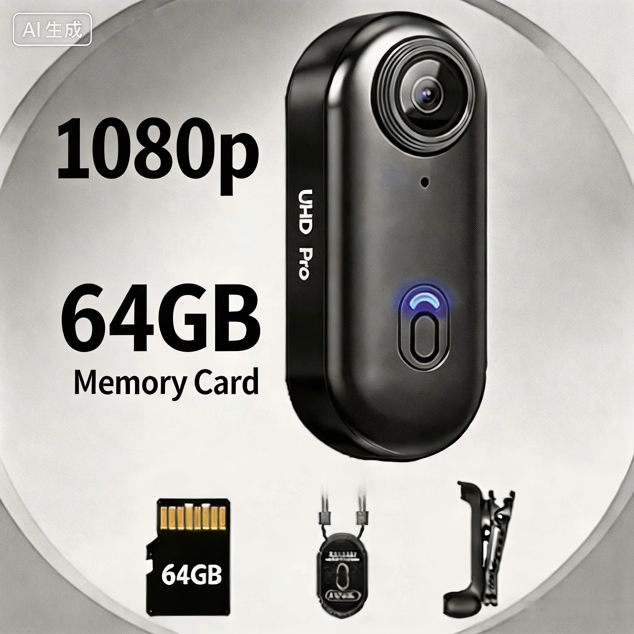 NUISK Mini Thumb Action Camera,1080P WiFi, Magnetic Hands‑Free, for Commuting & Daily Vlogging, Light‑Weight Magnetic Sports Camera, for Beginners and Students, TikTok Shop Back‑to‑School vlogging camera vlogging equipment lentes para grabar videos