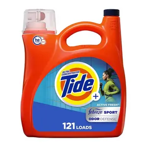 Tide Plus Febreze Sport Odor Defense Liquid Laundry Detergent, 165 fl. oz