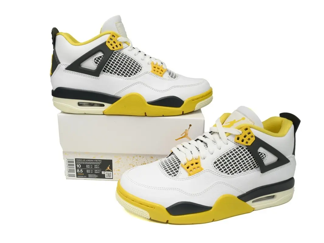 White Yellow Black Leather Mesh Splicing High‑Top Basketball Shoes, Air Cushion Breathable Wear‑Resistant Unisex Retro Casual Sneakers