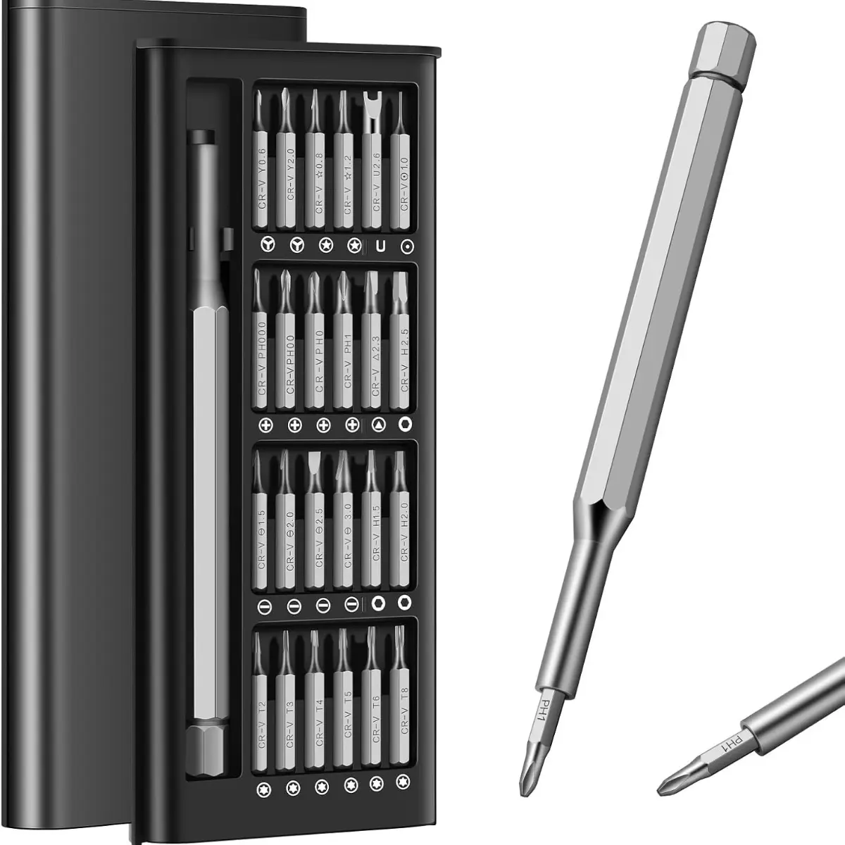 25-in-1 Mini Precision Magnetic Screwdriver Set - Professional Bearing Steel Metal Repair Tool for Mobile Phones, Ring Doorbells, Electronic Devices