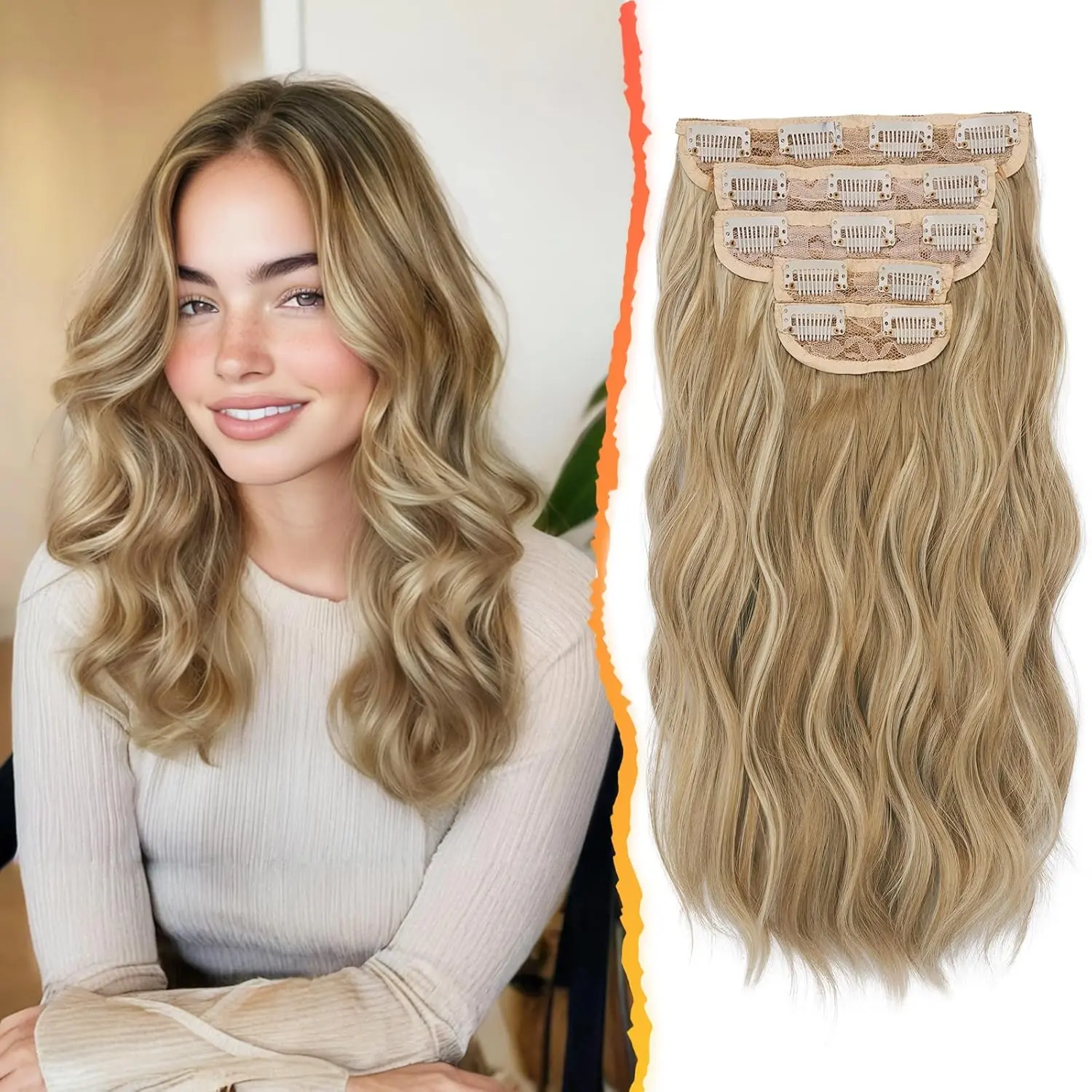 Golden Blonde with Highlights