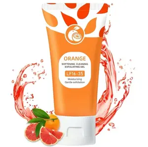 Orange Scented Exfoliator Clear GelLF16-35-Gentle Exfoliation for Face & Body, DeepCleansing,Nourishing & Moisturizing, Suitable for AlSkin Types