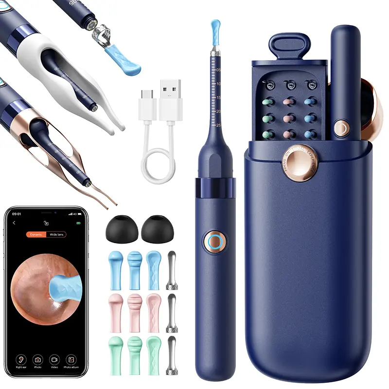 [DealsForYouDays] Ear Wax Removal Kit with Camera and Tools - Otoscope Ear Cleaner with Flexible HD Scope, Visual Ear Pick Tweezers Wax Remover, Safe Cleaning for Adults Kids