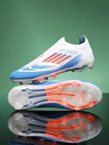 New Unisex Soccer Shoes, Ag Long Studs Anti-Slip Training Boots, Outdoor Grass Field Football Cleats, Professional Sporty Low-Top TF Short Studs
