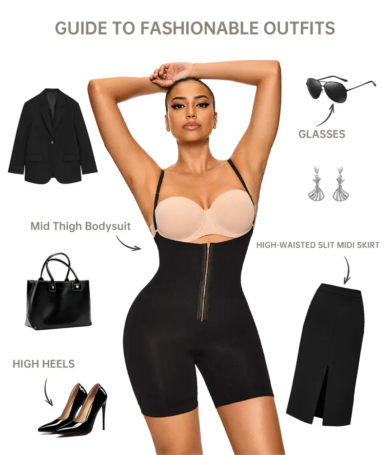 Product Introduction of VVL Christmas Holiday Haul High Waist Shapewear Shorts with Hook and Eye Closure - Featuring Adjustable Comfort Tummy Control Fajas Womenswear 20