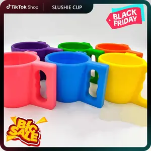 Colorful 3D Printed Ice Cream Caddy with Spoon Slots Eco-Friendly Material Unique Dessert Storage Container  Washable Reusable Pint Holder Cup