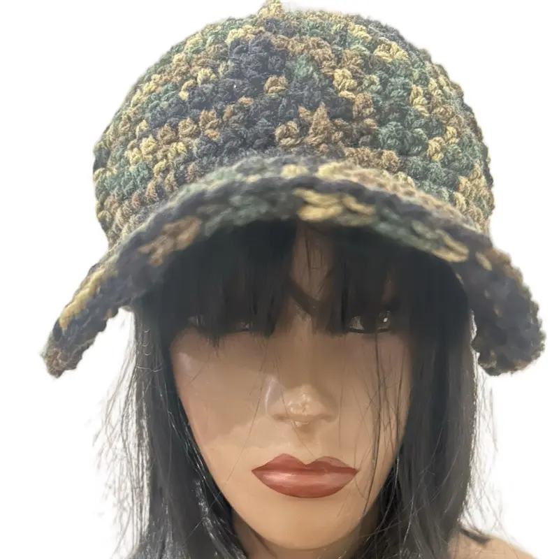 Crochet Camouflage Baseball Cap