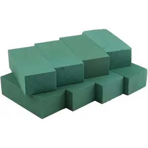 6 count Floral  Blocks Each (8.85"L x 4.1"Wx 2.75"H) Green Wet & Dry Flower  for  & Artificial Flower Arrangements, DIY Crafts, Arts, Weddings, Birthdays and Garden Decorations