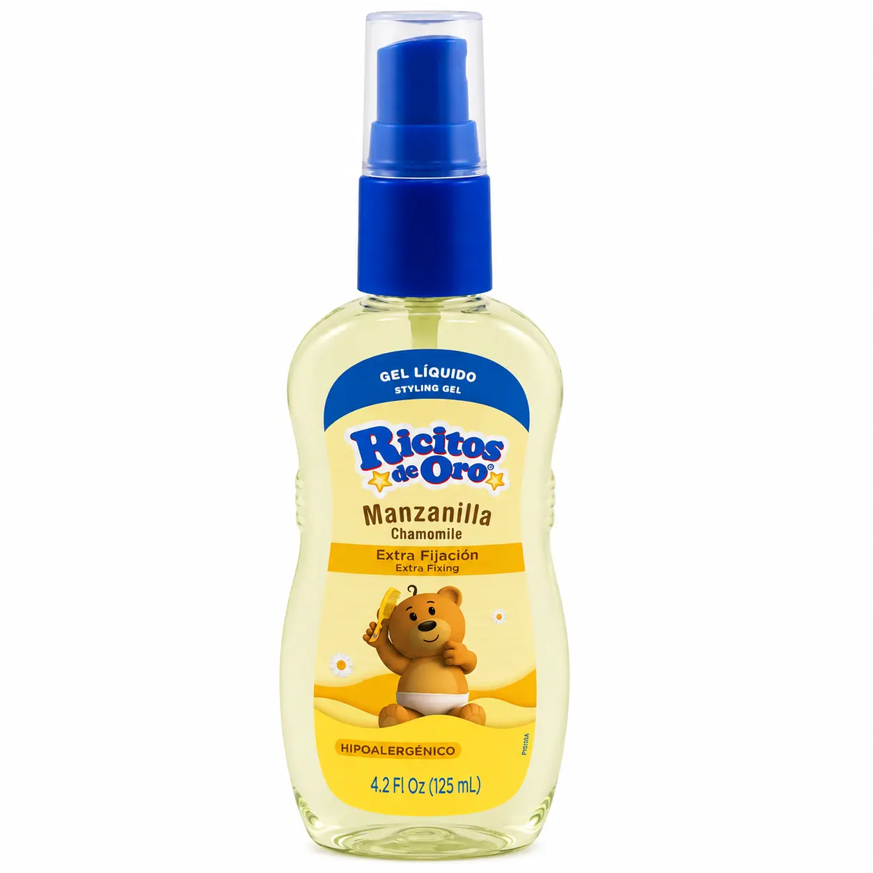 Ricitos De Oro Hair Styling Gel Spray, Lightweight Hair Care Product with Chamomile, 4.2Oz (125ml)