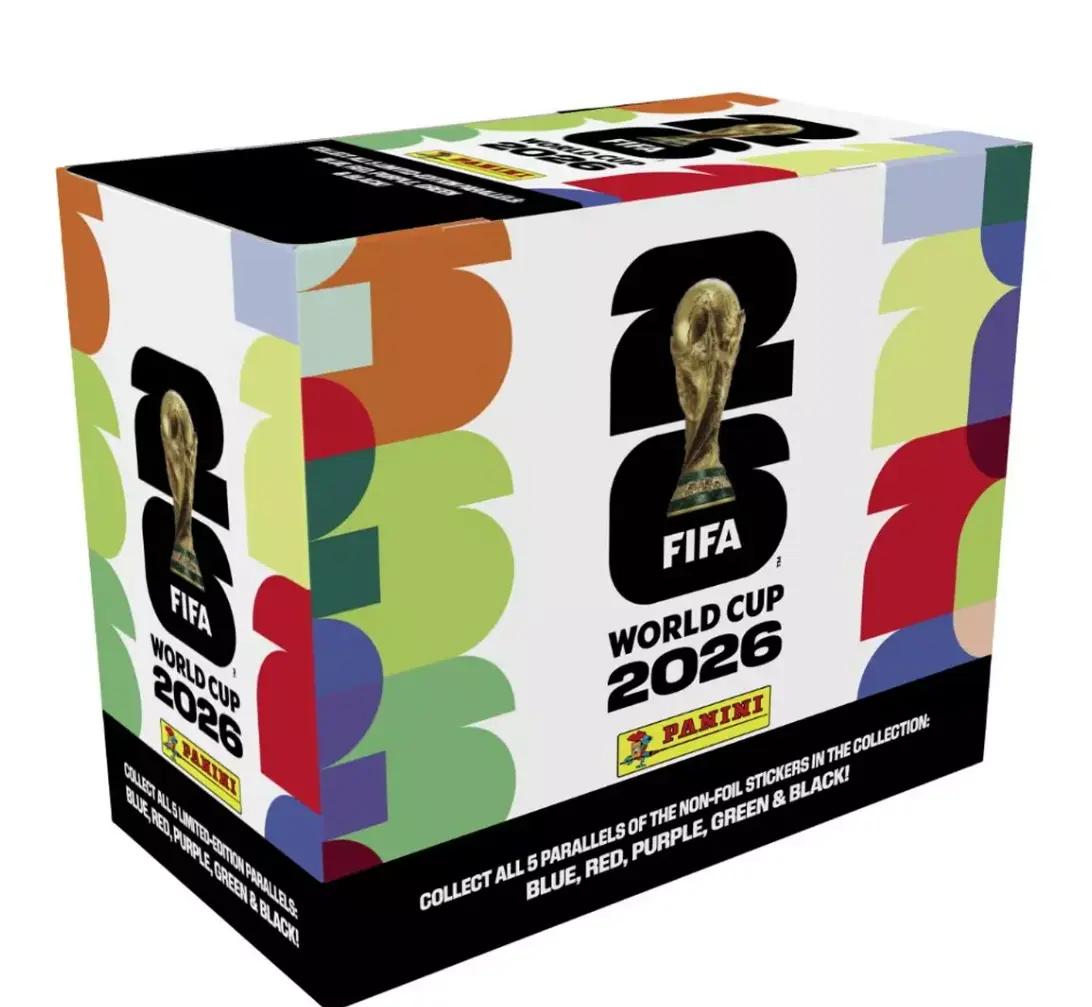 Panini New 2026 FIFA World Cup Soccer Non-Foil Stickers, 25-Pack Collectible Sticker Box