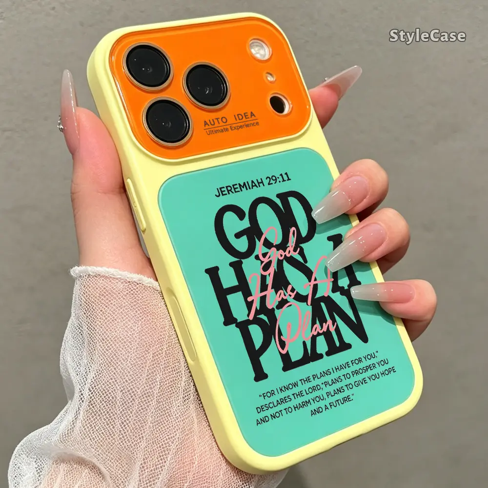 Jeremiah God Has A Plan Phone Case for iPhone 17 16 15 14 13 12 11 Pro Max Plus Air, Faith Quote TPU Cover Gift ZSSJ260803011