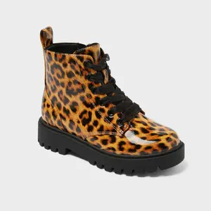 Kids' Kayden Lug Sole Lace-Up Zippered Booties - art class