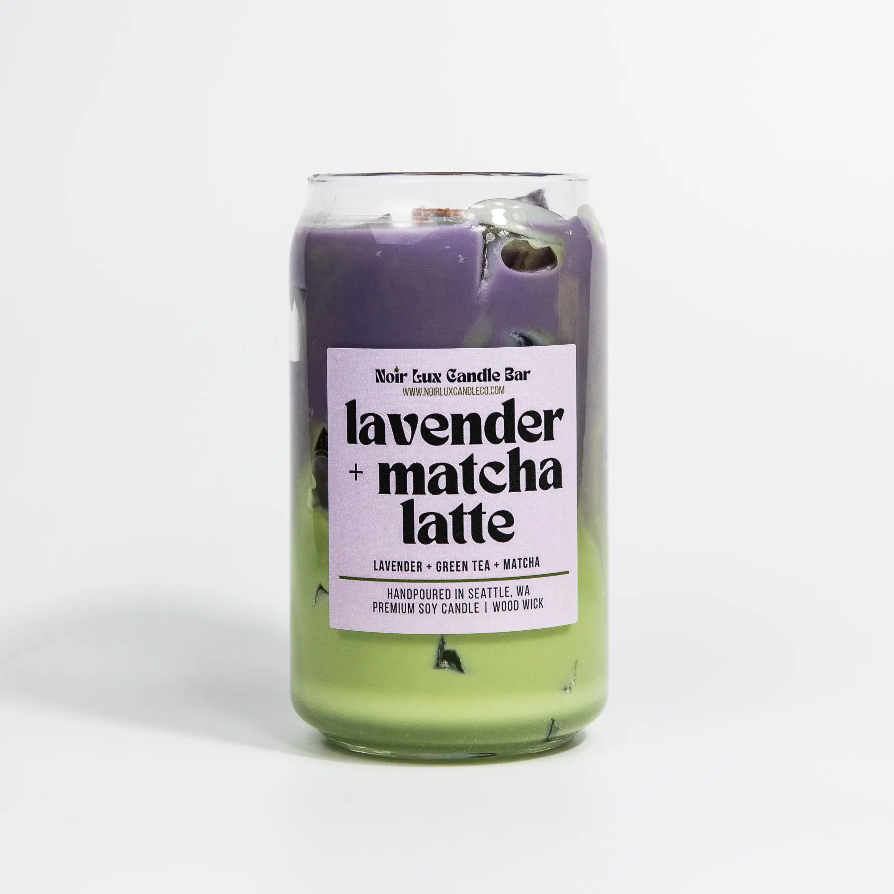 Iced Lavender Matcha Latte Coffee Candle