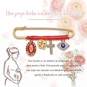 Pregnancy Protection Brooch, Safe Guardian Pin for Pregnant Women & Newborn Baby  alloy,Expectant Mothers Gift, New Mom Blessing Charm, Baby Shower Present, Lucky Protection Jewelry,deals for you,new home,gifts design rhinestone lapel