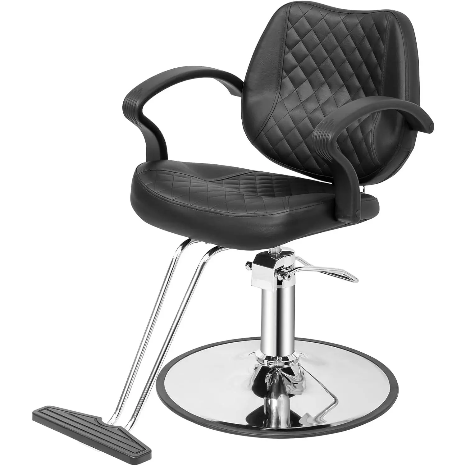OmySalon Salon Chair for Hair Stylist, Barber Chair for Barbershop/Home, Hydraulic Stylist Chair with Footrest, Hairdressing Beauty Spa Braiding Equipment