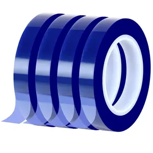 4 Rolls 10mm x33m (108ft) Sublimation Tape,High Temperature Tape for heat press,Electronics, Soldering, Circuit Board,sublimation heat tape for heat transfer tape dispenser,Up to 250℃(480℉)(Blue)