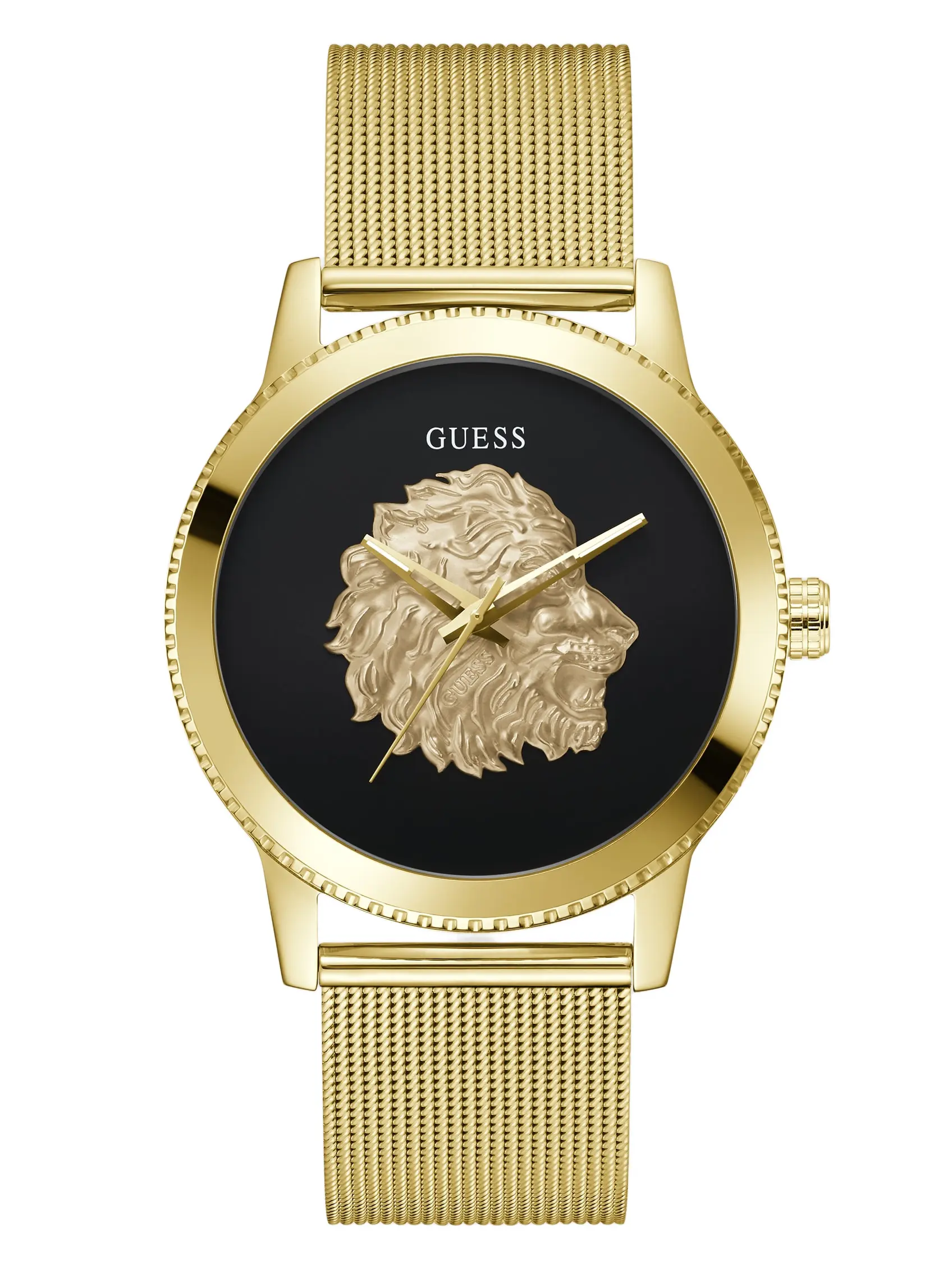GUESS Male Gold-Tone Analog Watch - TikTok Shop