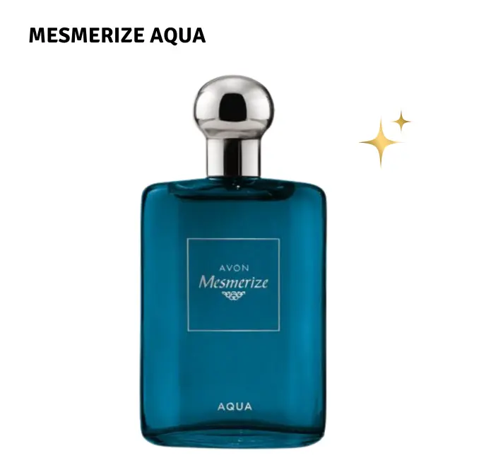 Avon Mesmerize Aqua Eau de Toilette for Men | Fresh Aquatic Clean Fragrance
