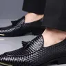 Crocodile Pattern Formal Work Office Shoes, Business Style Footwear, PU Leather Above Ankle, Elegant Rubber Sole, All Seasons, Retro Filter Effect, Footwear
