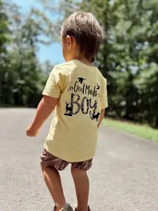 Youth and Adult  So God Made A Boy shirt, back to school shirt, Youth Casual Wear, Gift For Son And Daughter, youth swear, Toddler graphic tees, family matching shirt, holiday shirt, youth clothing