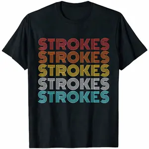 The Strokes Retro Graphic T‑Shirt for Men Women – 100% Cotton Soft Breathable Tee, Vintage Style Rock Band Shirt Gift for Fans, Unisex Casual Top Indie Music Concert Streetwear, stroke tee