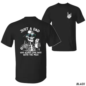 Funny Dad Skeleton Shirt – Cool Father Graphic Tee – Father’s Day Gift for Him – Unisex Casual Top Casual Tee for Men & Women Made in USA Menswear